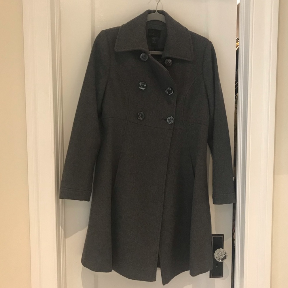 Grey Wool Coat - Picture 1 of 8